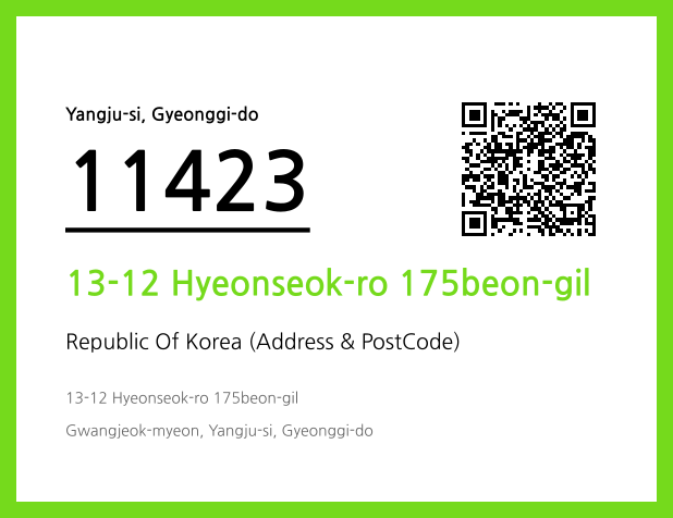 Address and Postal Code QR Code Image (CC BY 4.0)