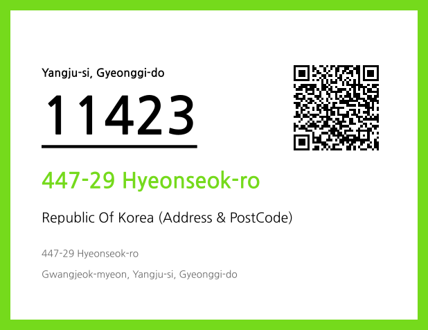 Address and Postal Code QR Code Image (CC BY 4.0)
