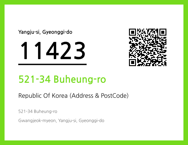 Address and Postal Code QR Code Image (CC BY 4.0)