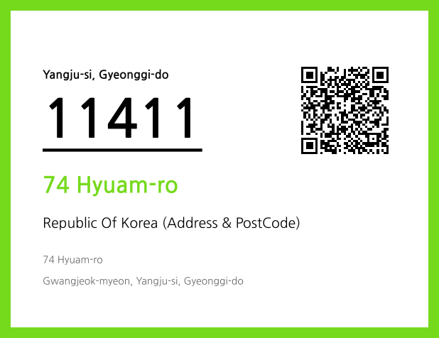 Address and Postal Code QR Code Image (CC BY 4.0)