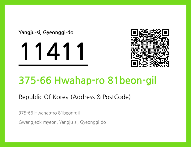 CC BY 4.0 Address and Postal Code QR Code Image (CC BY 4.0)