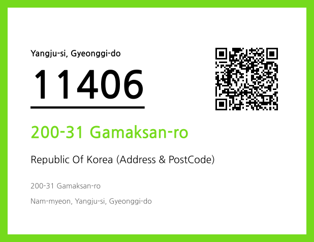 Address and Postal Code QR Code Image (CC BY 4.0)