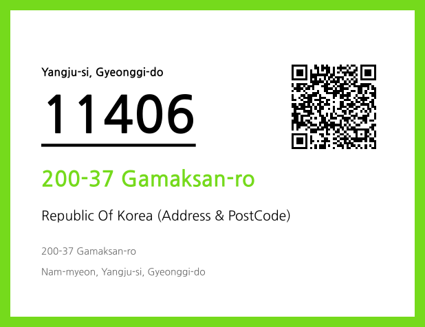 Address and Postal Code QR Code Image (CC BY 4.0)