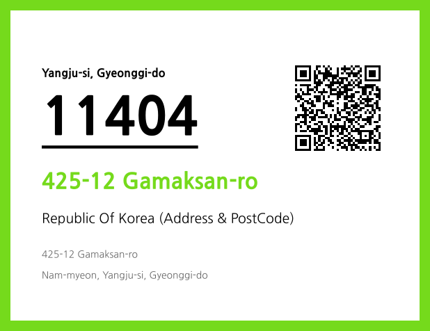Address and Postal Code QR Code Image (CC BY 4.0)