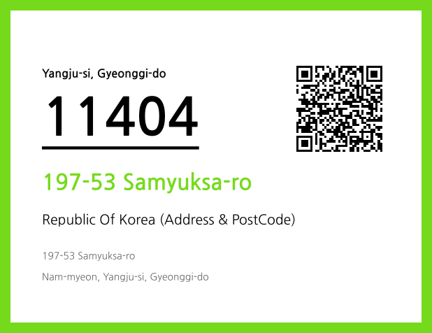 CC BY 4.0 Address and Postal Code QR Code Image (CC BY 4.0)