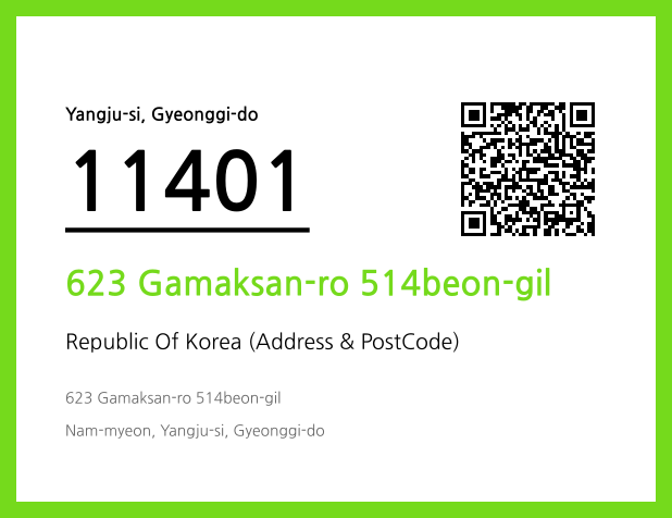 Address and Postal Code QR Code Image (CC BY 4.0)