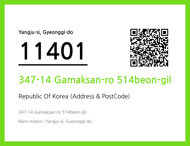 Address and Postal Code QR Code Image (CC BY 4.0)