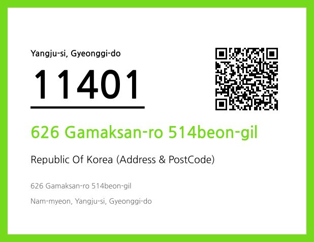 CC BY 4.0 Address and Postal Code QR Code Image (CC BY 4.0)