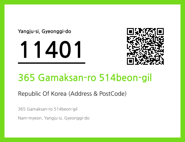 Address and Postal Code QR Code Image (CC BY 4.0)