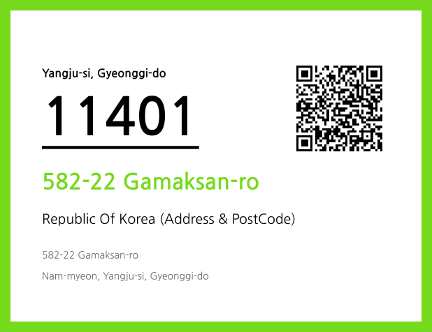 Address and Postal Code QR Code Image (CC BY 4.0)