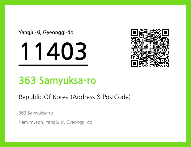 Address and Postal Code QR Code Image (CC BY 4.0)