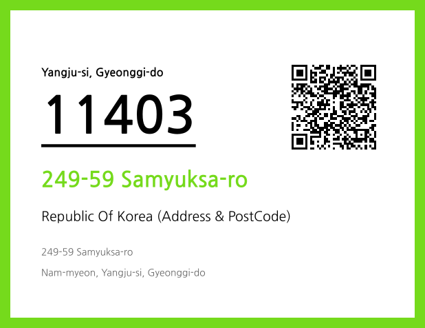 Address and Postal Code QR Code Image (CC BY 4.0)