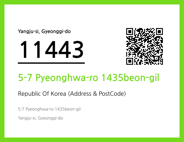 Address and Postal Code QR Code Image (CC BY 4.0)