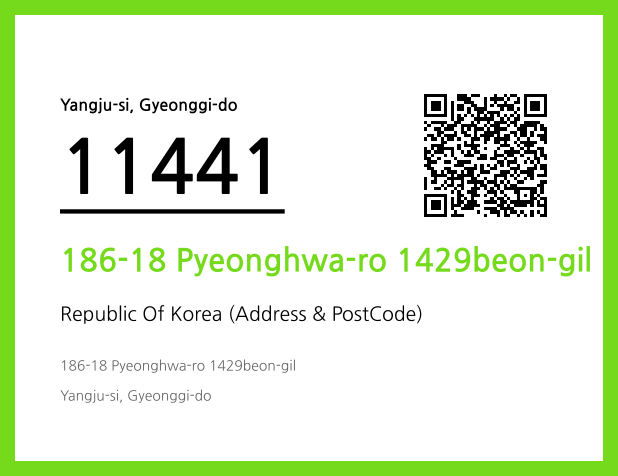 Address and Postal Code QR Code Image (CC BY 4.0)