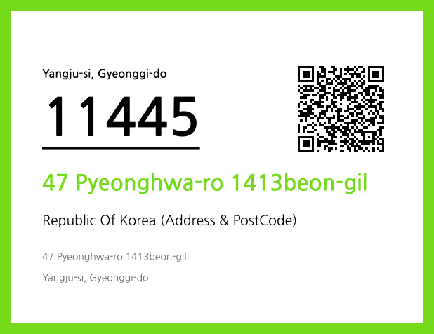 Address and Postal Code QR Code Image (CC BY 4.0)