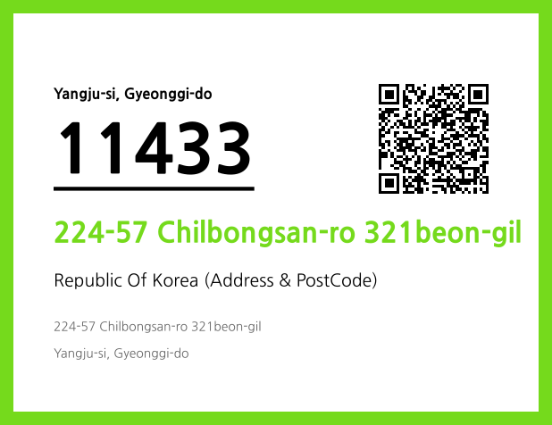 Address and Postal Code QR Code Image (CC BY 4.0)