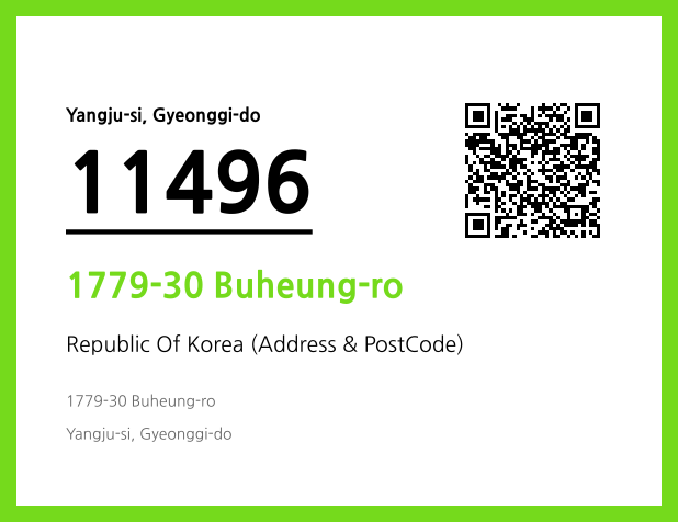 Address and Postal Code QR Code Image (CC BY 4.0)