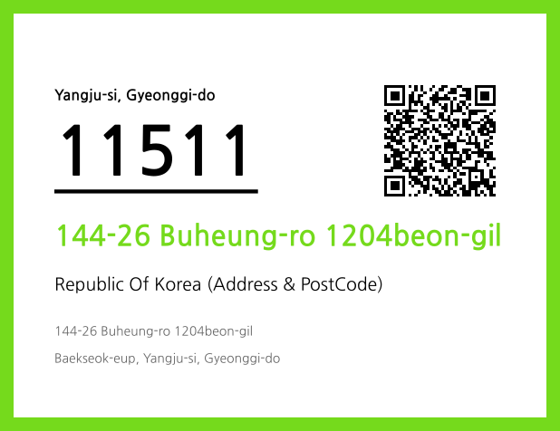 Address and Postal Code QR Code Image (CC BY 4.0)