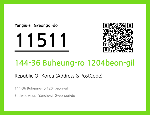 Address and Postal Code QR Code Image (CC BY 4.0)