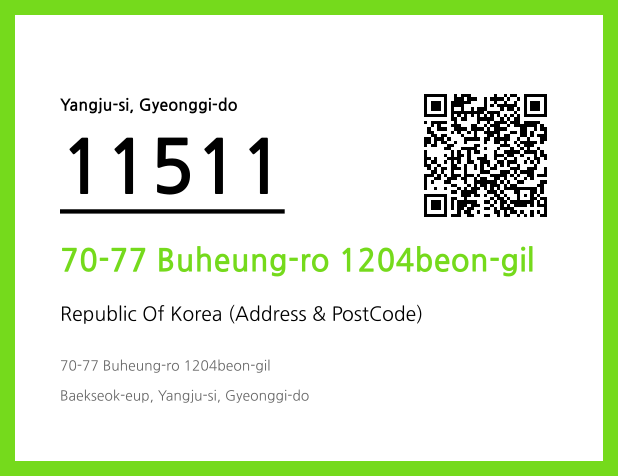 Address and Postal Code QR Code Image (CC BY 4.0)
