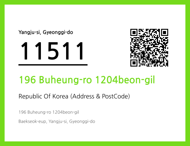 CC BY 4.0 Address and Postal Code QR Code Image (CC BY 4.0)