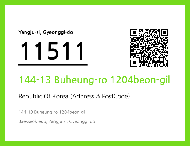 Address and Postal Code QR Code Image (CC BY 4.0)