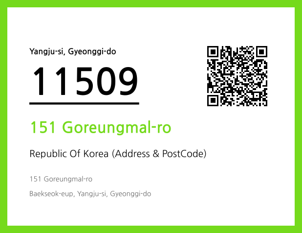 CC BY 4.0 Address and Postal Code QR Code Image (CC BY 4.0)