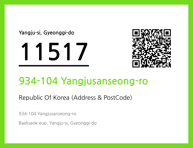 Address and Postal Code QR Code Image (CC BY 4.0)