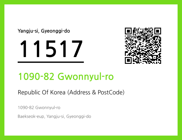 Address and Postal Code QR Code Image (CC BY 4.0)