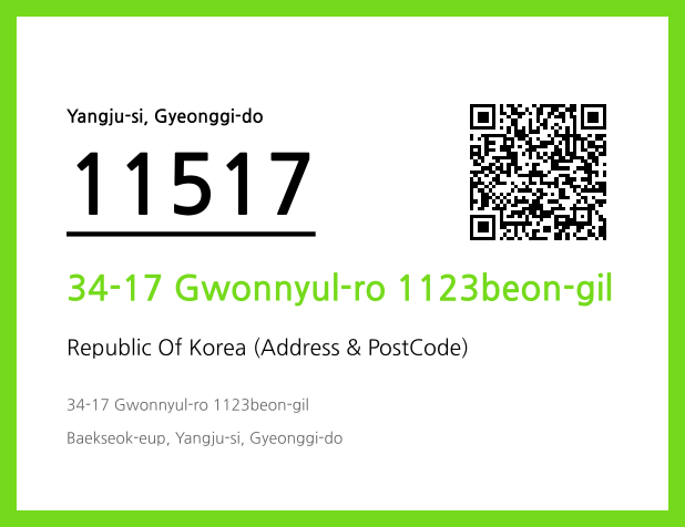 Address and Postal Code QR Code Image (CC BY 4.0)