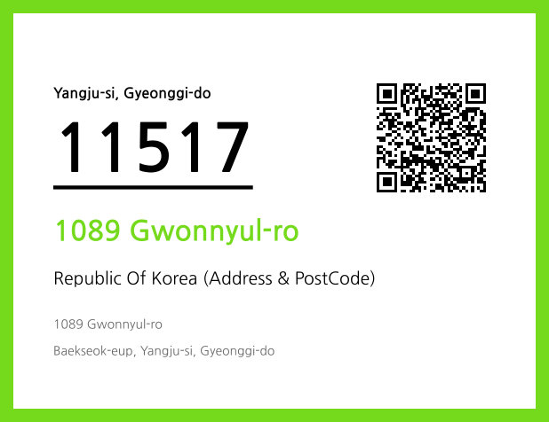 Address and Postal Code QR Code Image (CC BY 4.0)