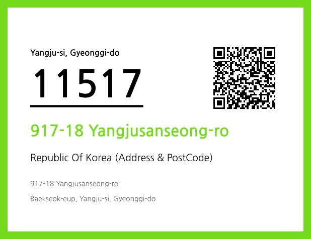 Address and Postal Code QR Code Image (CC BY 4.0)