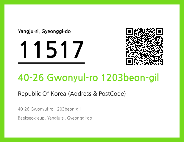 CC BY 4.0 Address and Postal Code QR Code Image (CC BY 4.0)