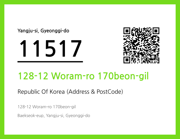 Address and Postal Code QR Code Image (CC BY 4.0)