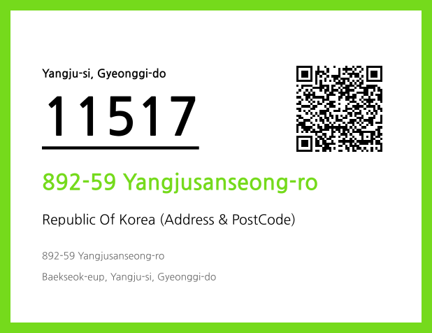 Address and Postal Code QR Code Image (CC BY 4.0)