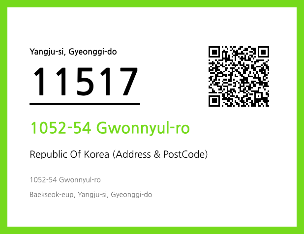 Address and Postal Code QR Code Image (CC BY 4.0)