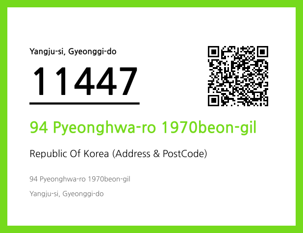 Address and Postal Code QR Code Image (CC BY 4.0)