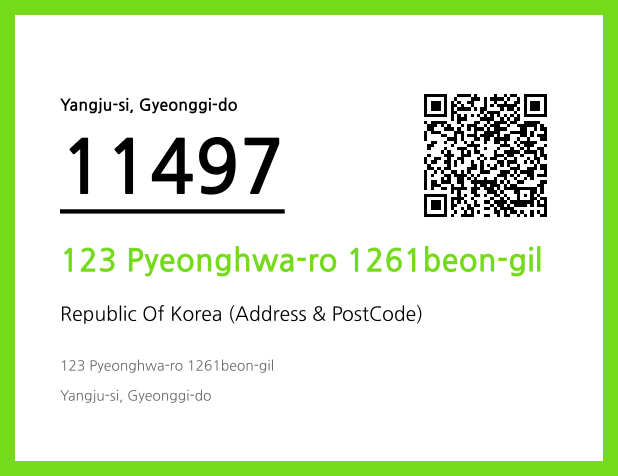CC BY 4.0 Address and Postal Code QR Code Image (CC BY 4.0)