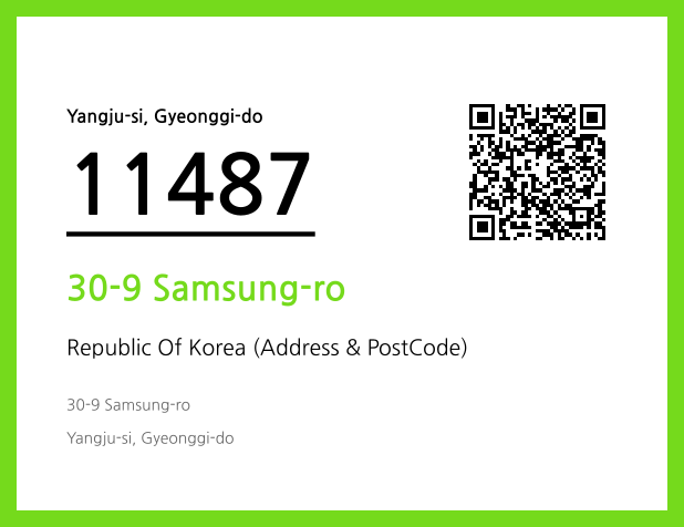 Address and Postal Code QR Code Image (CC BY 4.0)