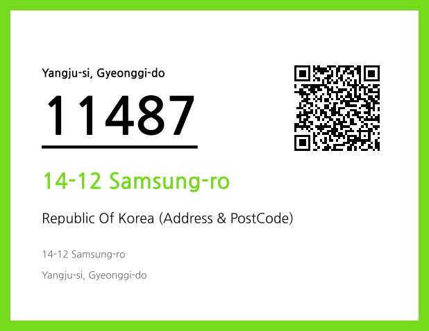 Address and Postal Code QR Code Image (CC BY 4.0)