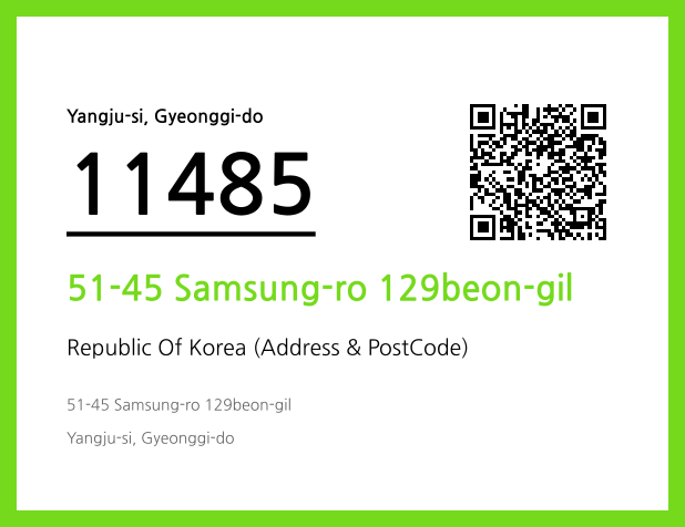 Address and Postal Code QR Code Image (CC BY 4.0)