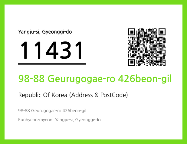 Address and Postal Code QR Code Image (CC BY 4.0)