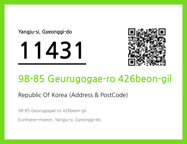 Address and Postal Code QR Code Image (CC BY 4.0)