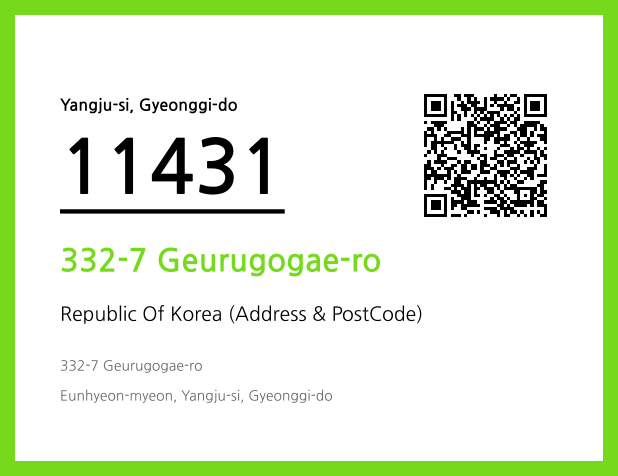 Address and Postal Code QR Code Image (CC BY 4.0)