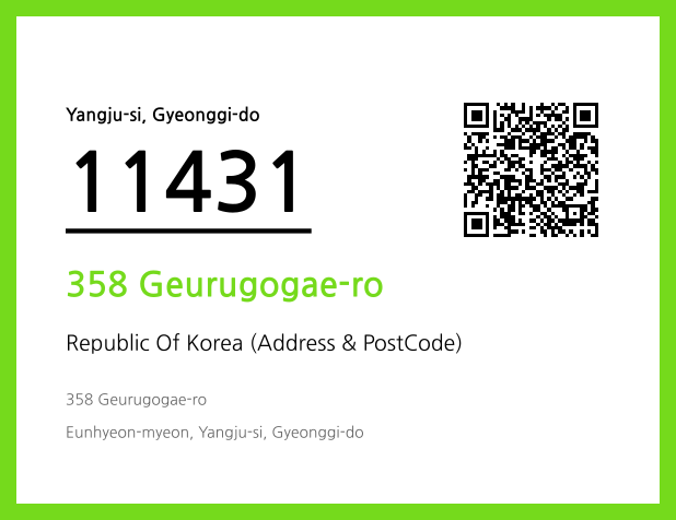 Address and Postal Code QR Code Image (CC BY 4.0)