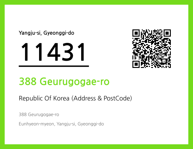 Address and Postal Code QR Code Image (CC BY 4.0)