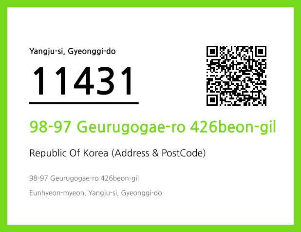 Address and Postal Code QR Code Image (CC BY 4.0)