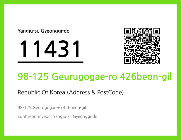 Address and Postal Code QR Code Image (CC BY 4.0)