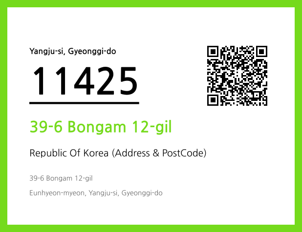 Address and Postal Code QR Code Image (CC BY 4.0)