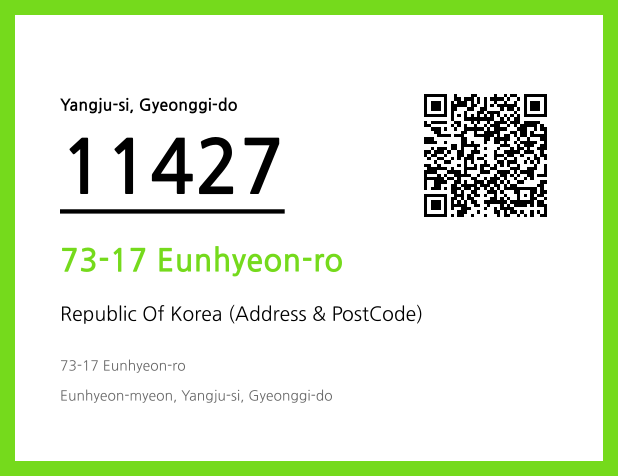 Address and Postal Code QR Code Image (CC BY 4.0)